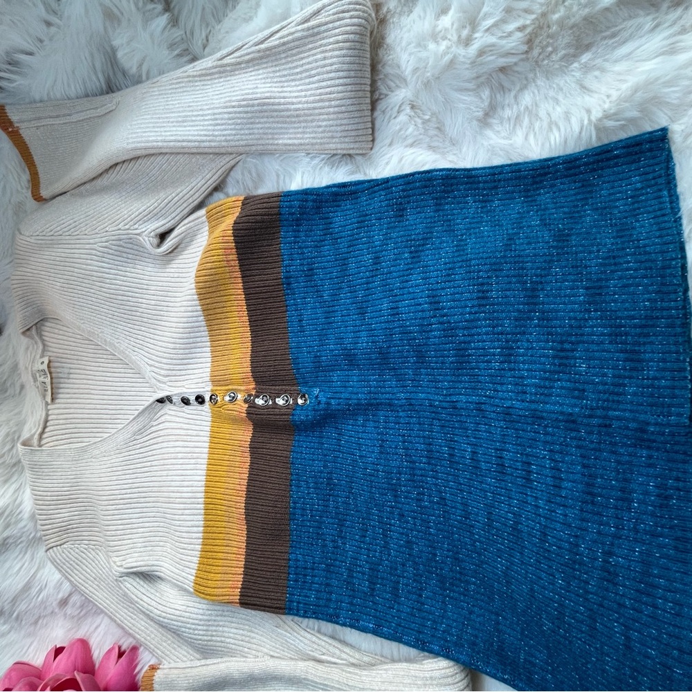 Colorful Striped Women's Sweater